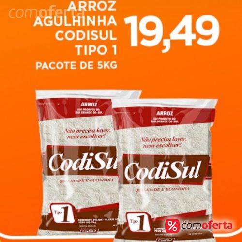 Arroz Branco CodiSul Tipo 1- 5kg