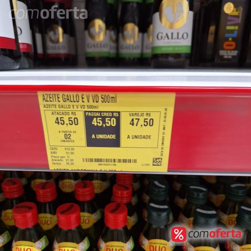 Azeite Gallo Português Extra Virgem 500ml