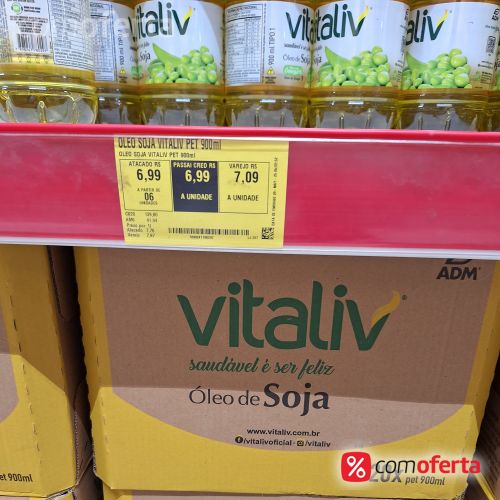 Óleo de Soja Vitaliv 900ml