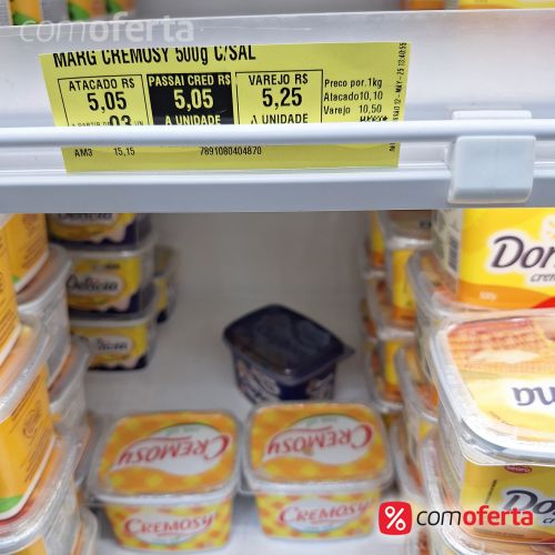 Margarina Cremosy com sal - 500g