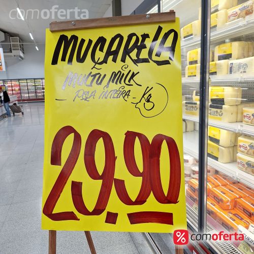 Queijo Mussarela Peça Pedaço Kg