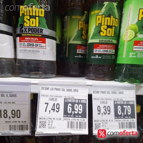 Desinfetante Pinho Sol 500ml