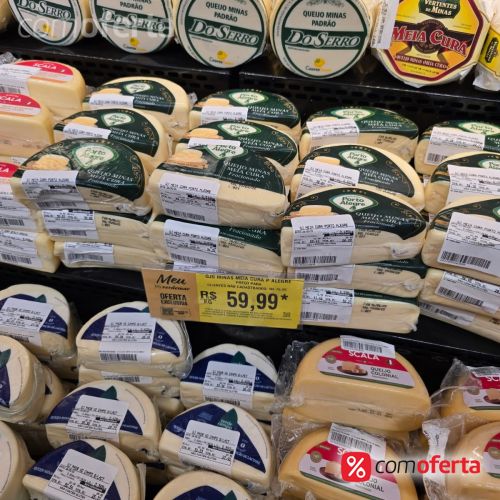 Queijo Minas Meia Cura Porto Alegre - Kg
