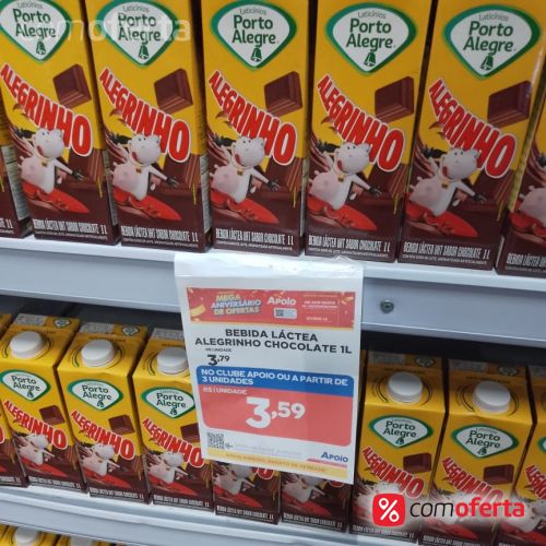 Bebida Achocolatado Alegrinho 1L