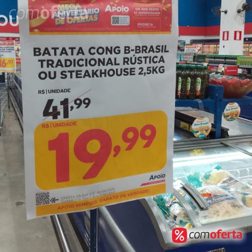 Batata Congelada Frita Bem Brasil 2,5 kg