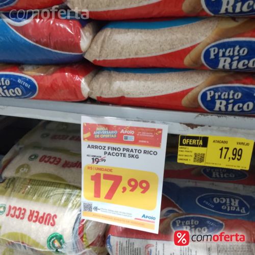 Arroz Branco Prato Rico Tipo 1- 5kg