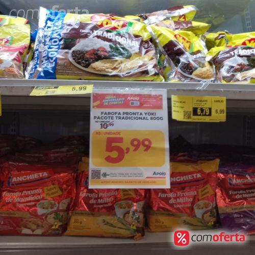 Farofa de Mandioca Pronta Yoki - 800g