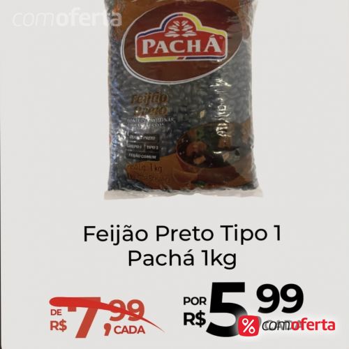 Feijão Preto Pachá 1kg