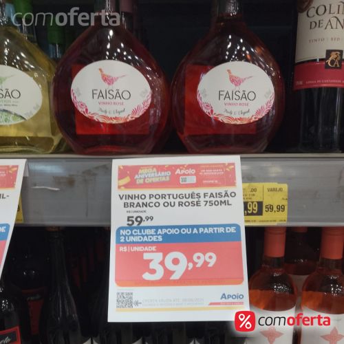 Vinho Português Faisão 750ml