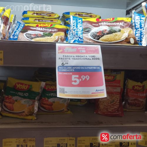 Farofa de Mandioca Pronta Yoki - 800g