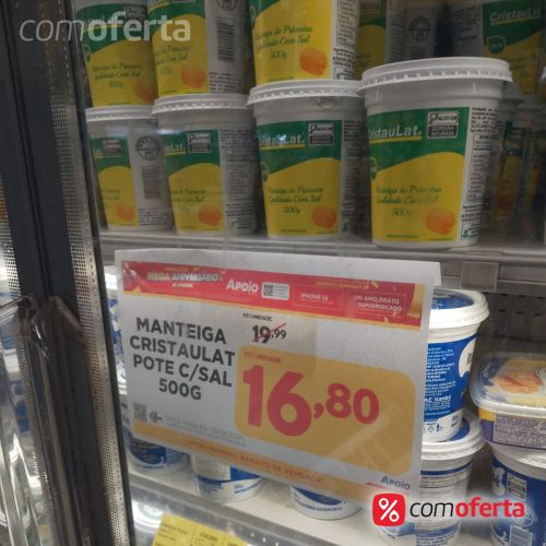 Manteiga Cristaulat com sal 500g