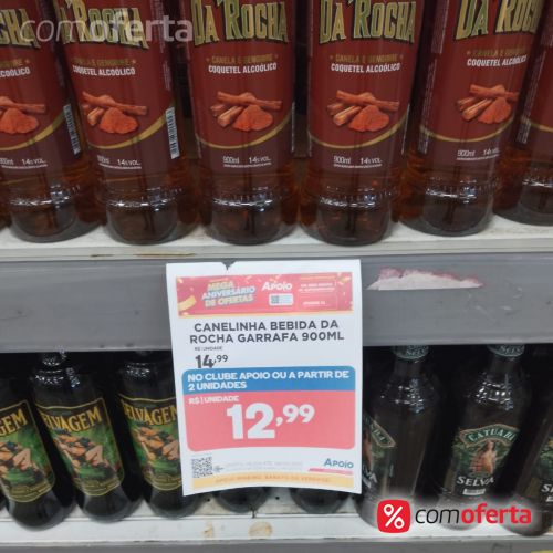 Conhaque Canelinha da Rocha 900ml