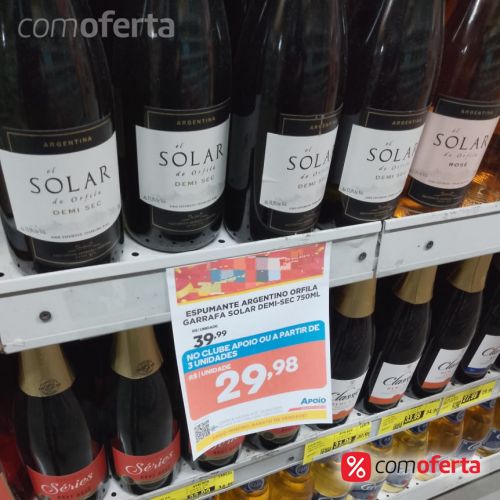 Espumante Argentino Solar de Orfila 750ml