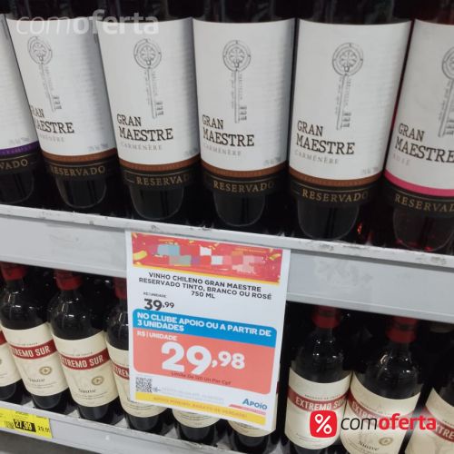 Vinho Chileno Gran Maestre Reservado 750ml