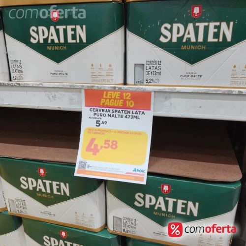 Cerveja Spaten Puro Malte Munich 473ml - Latão