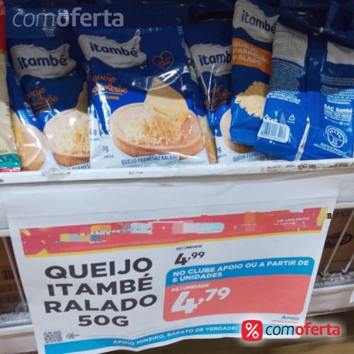 Queijo Ralado Itambé 50g