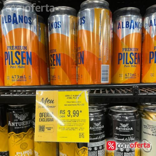 Cerveja Albanos Puro Malte Pilsen 473ml - Latão
