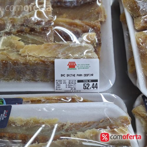Bacalhau Saithe Peça ou Pedaço kg