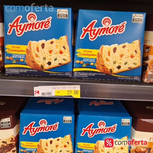 Panetone Aymoré 400gr Gotas Choc/frutas