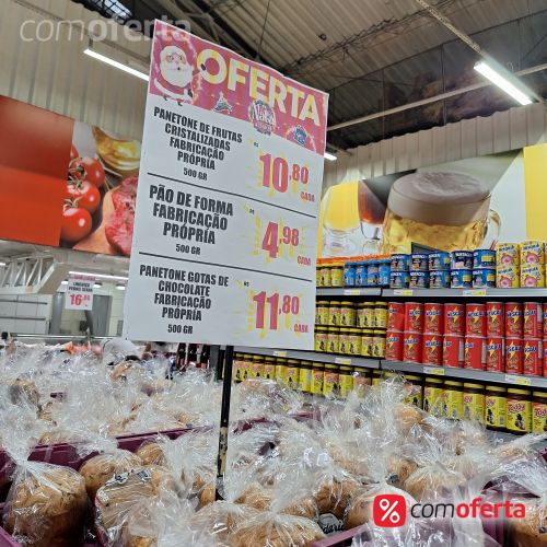 Panetone Fabricação Própria Frutas/ Chocolate 500g