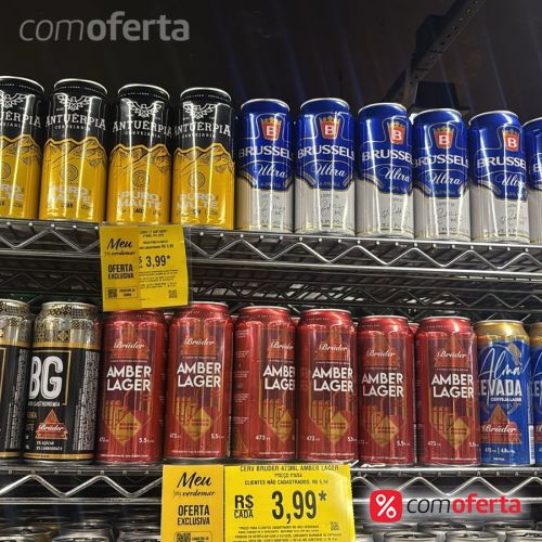 Cerveja Bruder Amber Lager 473ml - Latão