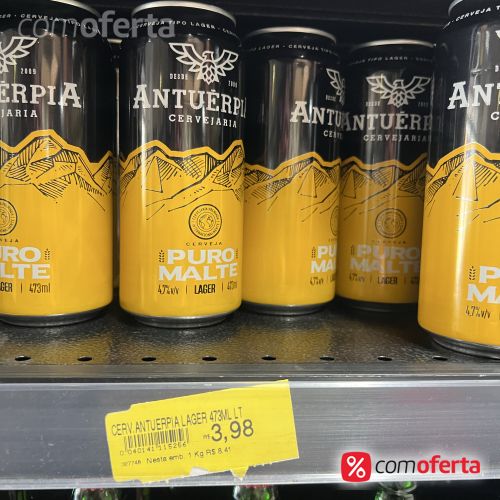 Cerveja Antuérpia Puro Malte 473ml Latão