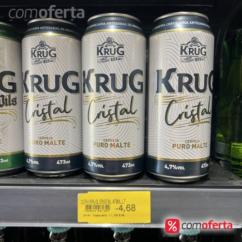 Cerveja Krug Cristal Puro Malte - 473ml Latão