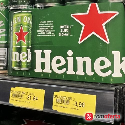 Cerveja Heineken 269ml - Lata