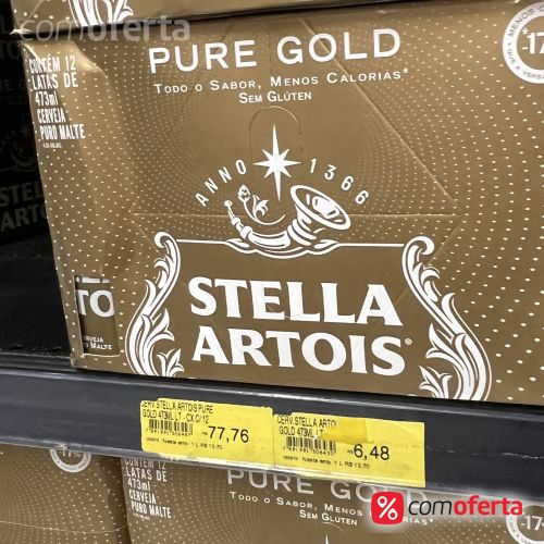 Cerveja Stella Artois Pure Gold 473ml Latão
