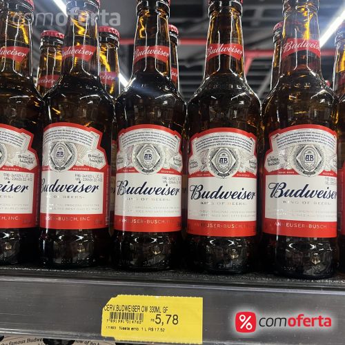 Cerveja Budweiser 330ml Long Neck