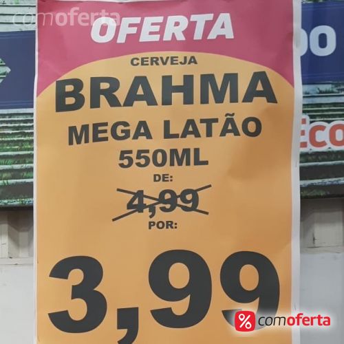 Cerveja Brahma 550ml - Mega Latão