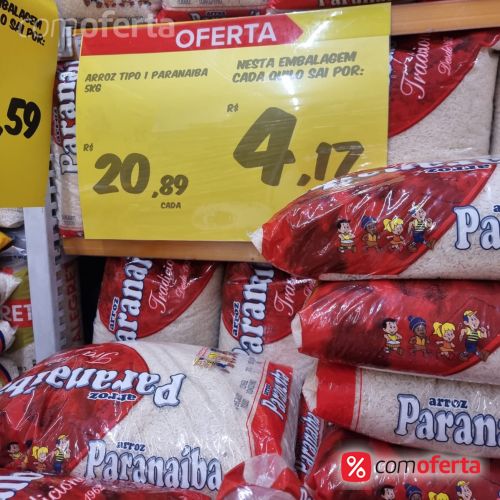 Arroz Branco Paranaíba 5kg