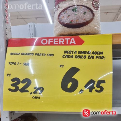 Arroz Branco Prato Fino Tipo 1 - 5kg