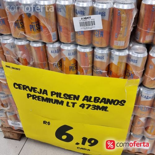 Cerveja Albanos Puro Malte Pilsen 473ml - Latão