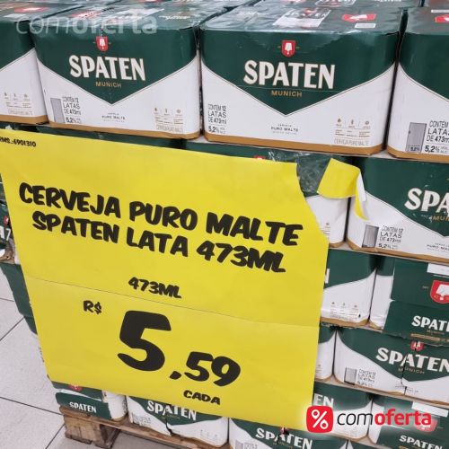 Cerveja Spaten Puro Malte Munich 473ml - Latão