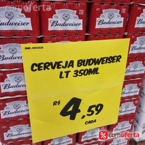 Cerveja Budweiser 350ml - Lata