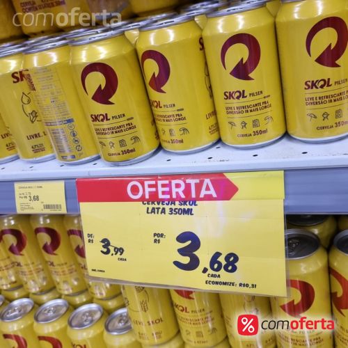 Cerveja Skol 350ml - Lata