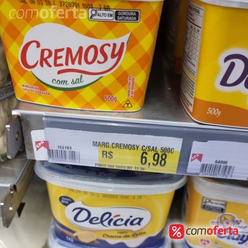 Margarina Cremosy com sal - 500g