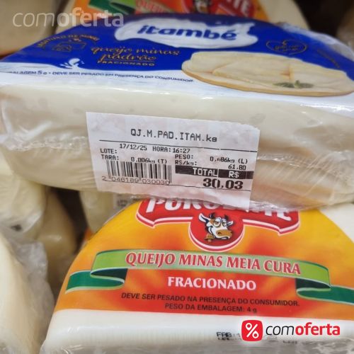 Queijo Minas Padrão  Itambé Kg