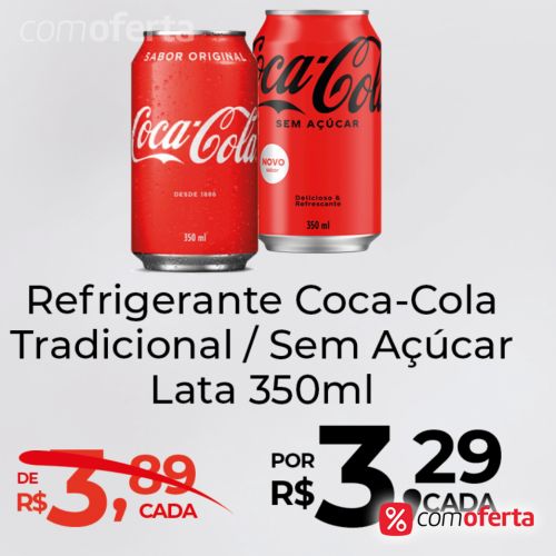 Refrigerante Coca Cola 350 ml lata