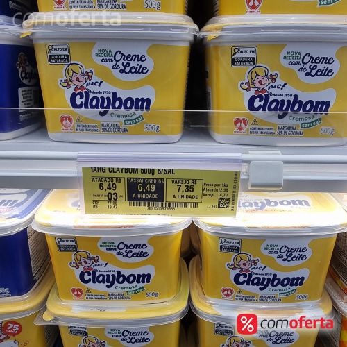 Margarina Claybom Com Sal 500g