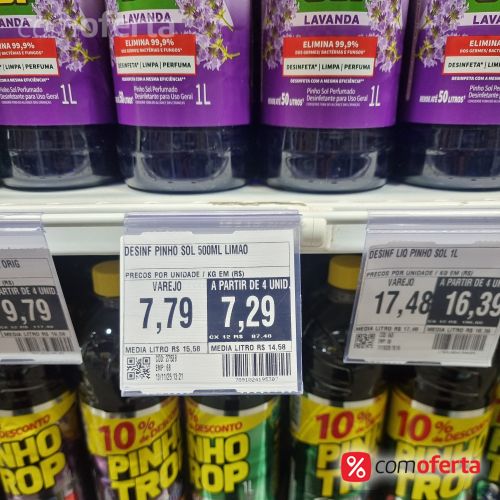 Desinfetante Pinho Sol 500ml