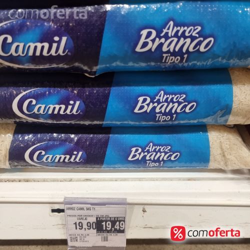 Arroz Branco Camil Tipo 1- 5kg