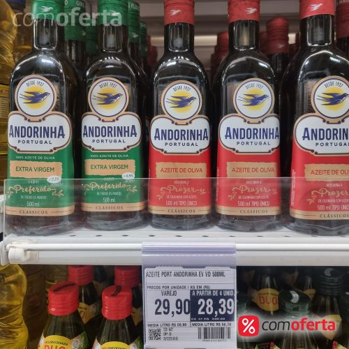 Azeite Português de Oliva Andorinha Extra Virgem 500ml