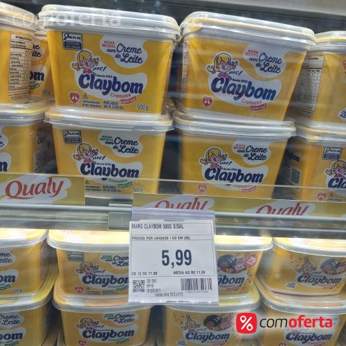 Margarina Claybom Com Sal 500g