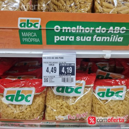 Macarrão com Ovos ABC - 500g
