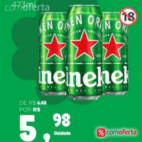Cerveja Heineken 473ml - Latão