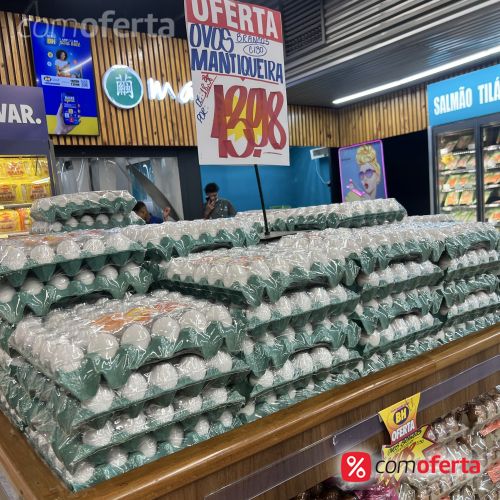 Ovos Brancos Pente 30 Unidades