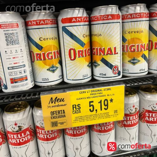 Cerveja Antarctica Original 473ml Latão