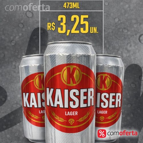 Cerveja Kaiser 473ml - Latão